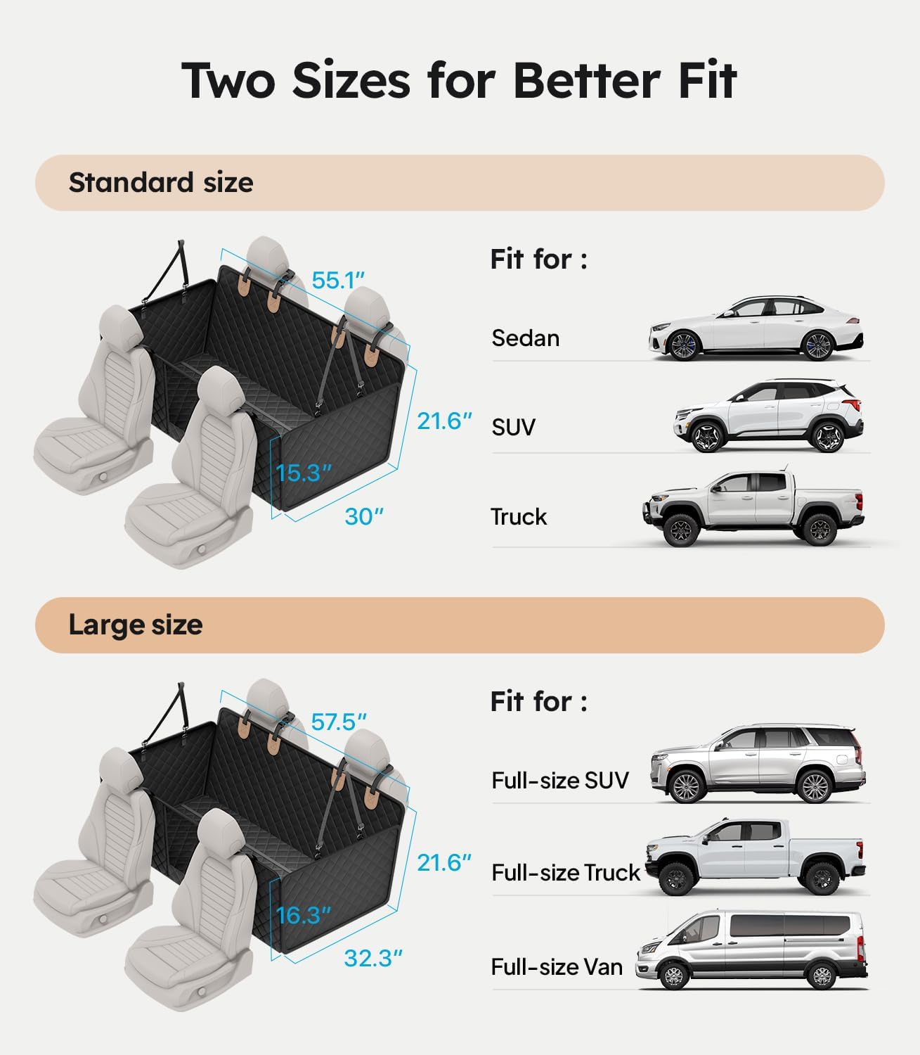 Pet Pad for Car Seat Cover