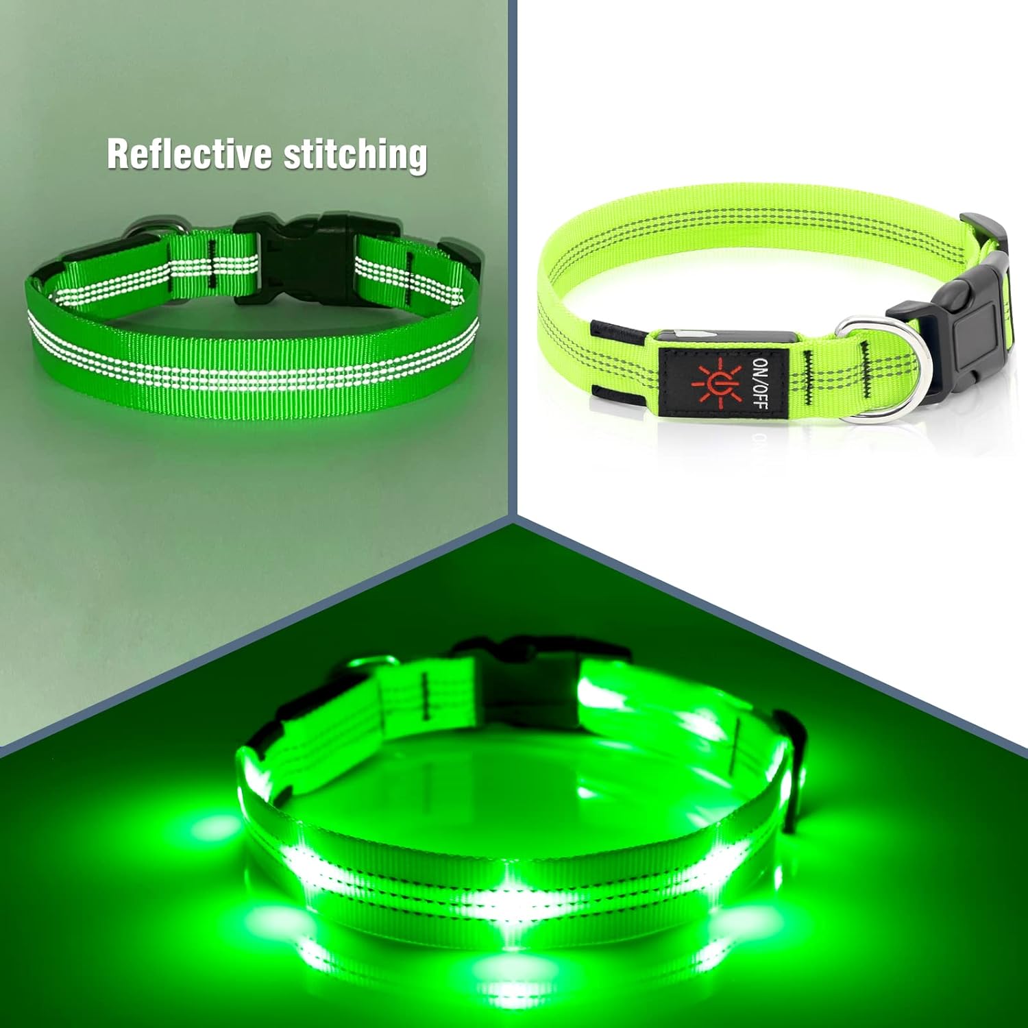 Rechargeable LED Dog Collar