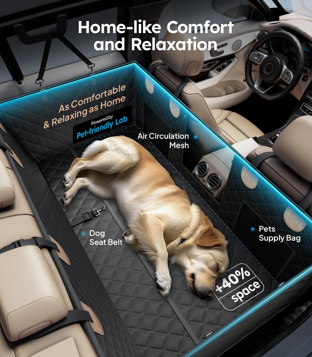 Pet Pad for Car Seat Cover