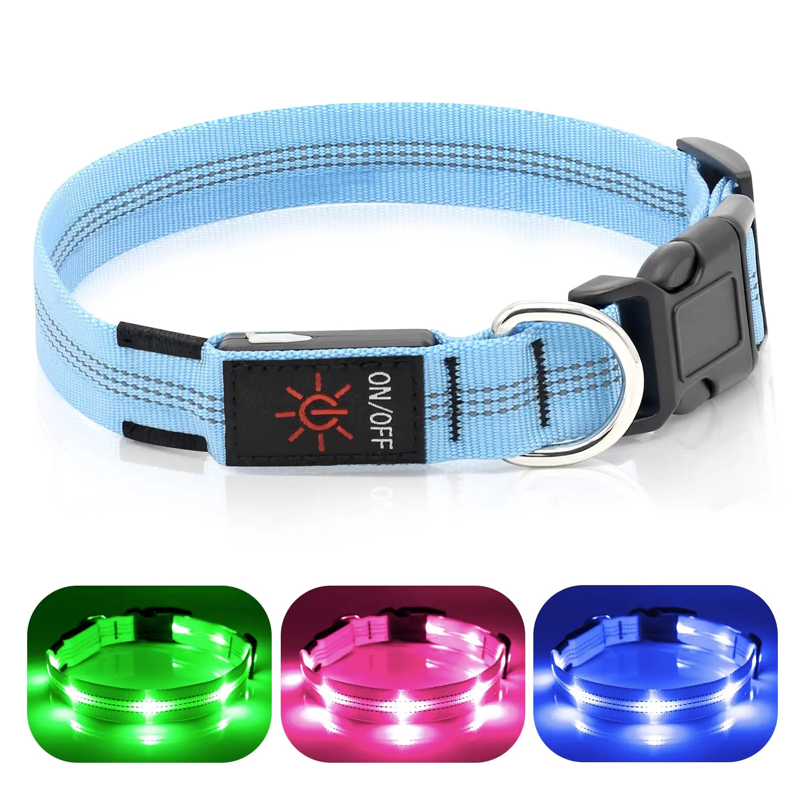 Rechargeable LED Dog Collar