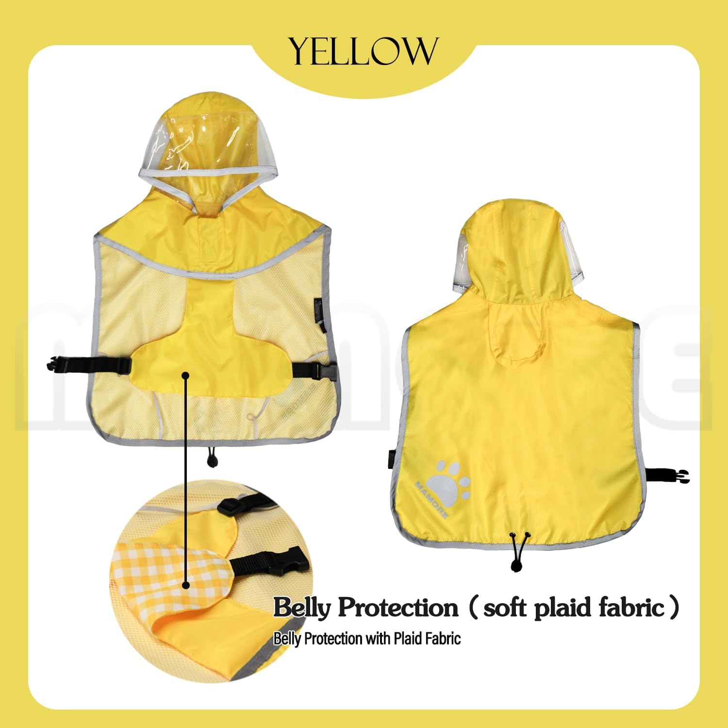 Dog Hooded Rain Jacket