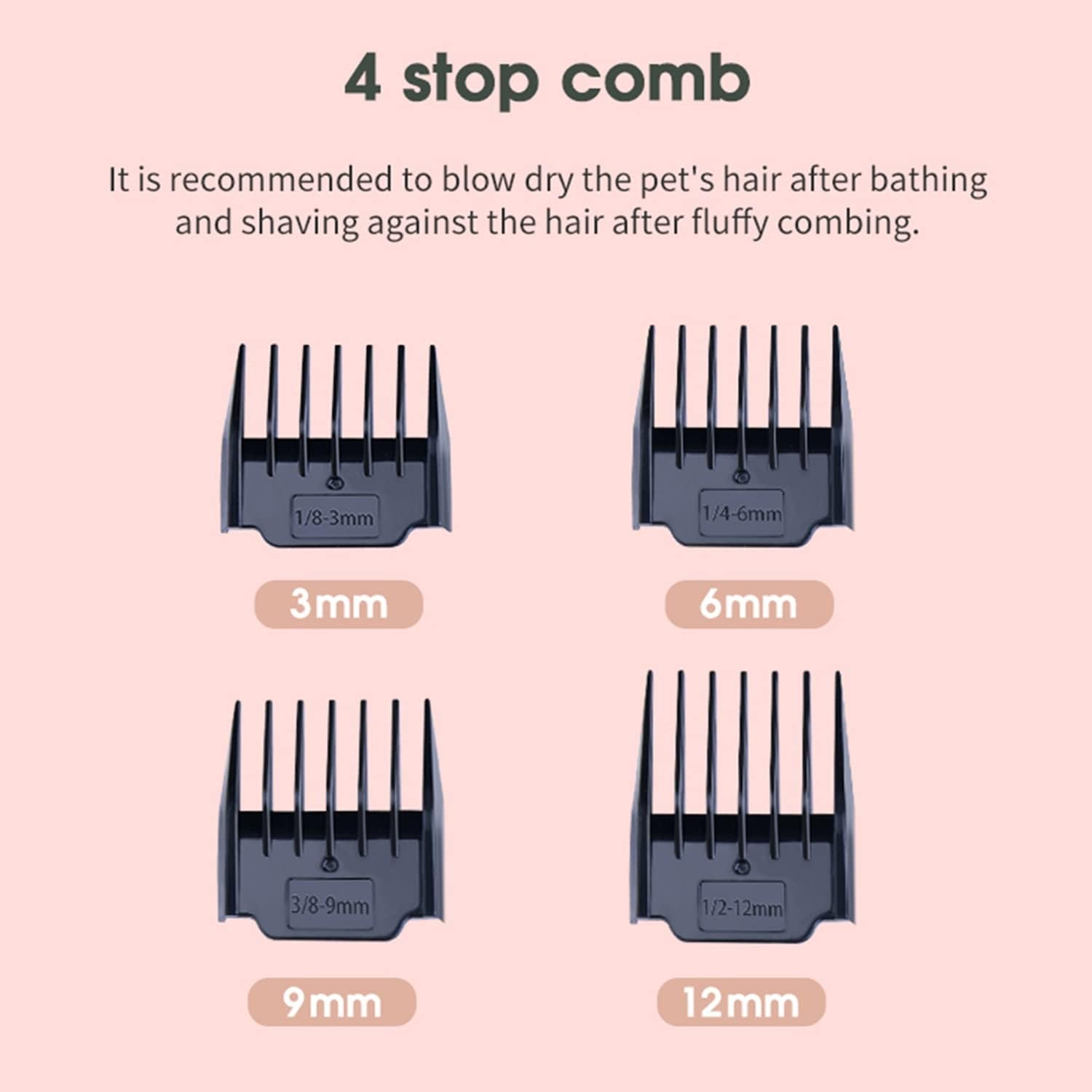 Wireless Charging Pet Hair Trimmer Set