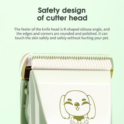 Wireless Charging Pet Hair Trimmer Set