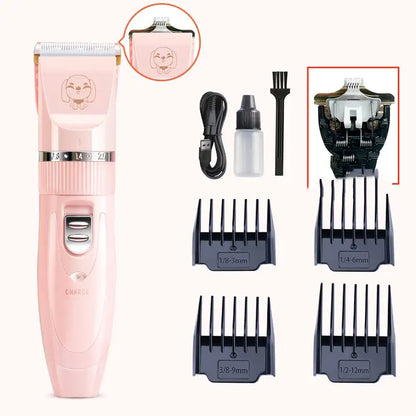 Wireless Charging Pet Hair Trimmer Set